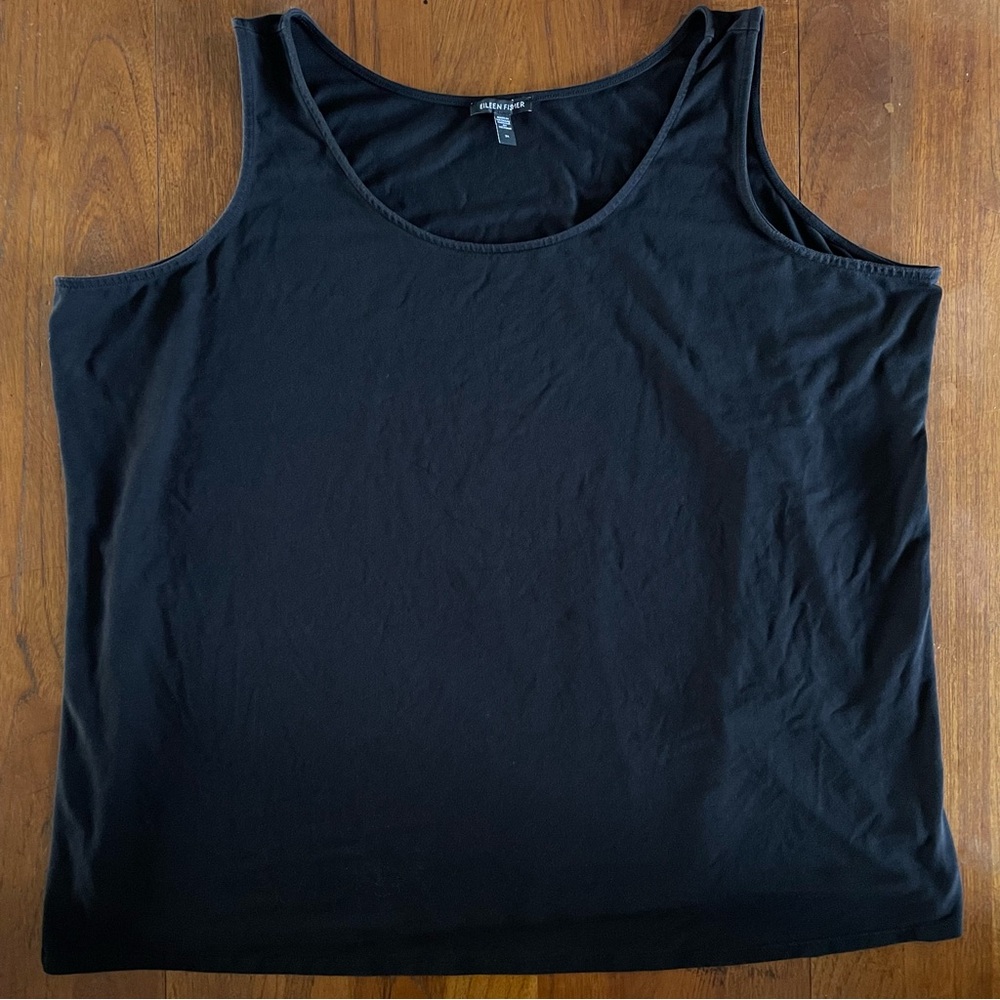 Eileen Fisher Classic Black Tank Top
